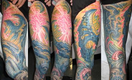 Tattoos - Biomech Leg Tattoo - 117346
